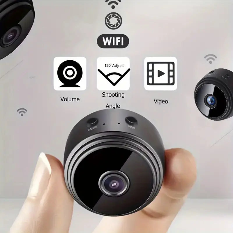 Mini wireless surveillience camera WiFi security monitoring, for home,car