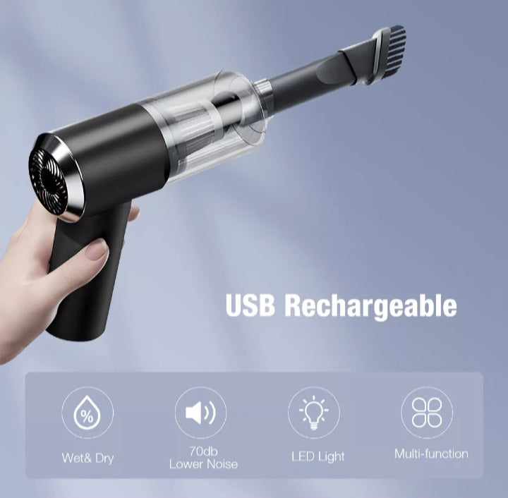Portable Vacuum Cleaner 3 in 1 , Air Blower USB Rechargeable For Home,car